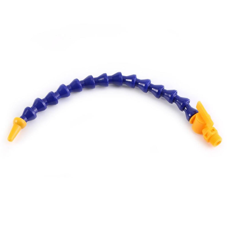 [Australia - AusPower] - 1/4 Inch PT Water Oil Coolant Hose, 12 Pieces Round Flat Nose Lathe CNC Machine Flexible Round Nozzle Water Oil Coolant Hose Cooling Pipe with Switch 