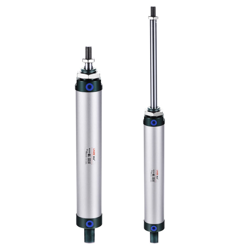 [Australia - AusPower] - MECCANIXITY Pneumatic Air Cylinder Double Action MAL32X150 32mm Bore 150mm Stroke with Y Connector and 4Pcs Quick Fitting Set 32X150 mm 