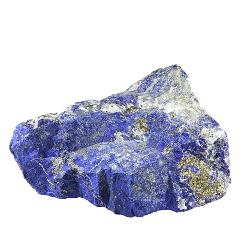 Erliway 1 Pc 0.15-0.22 lb Lapis Lazuli Raw Crystal Stone for Tumbling 2-3''