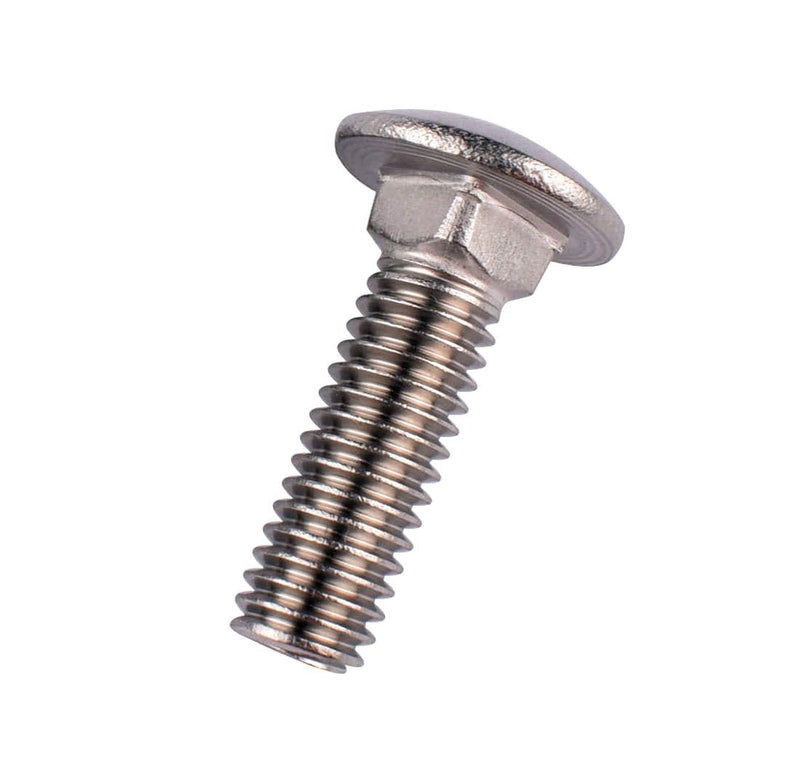 [Australia - AusPower] - 5/16-18 x 3/4" Carriage Bolts Screws, 18-8 Stainless Steel 304, Round Head, Square Neck, UNC Fully Machine Coarse Threaded,10Pcs 5/16-18 x 3/4" (10 PCS) 