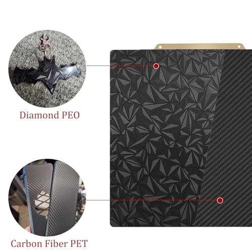 Smooth PEO PET Printing Plate 310 x 310 mm, Flexible Spring Steel PEO PET Build Plate Spring Steel Print Bed for QIDI Plus 4, for Artillery Sidewinder X1/X2, for Creality CR10/CR10S, for Anet