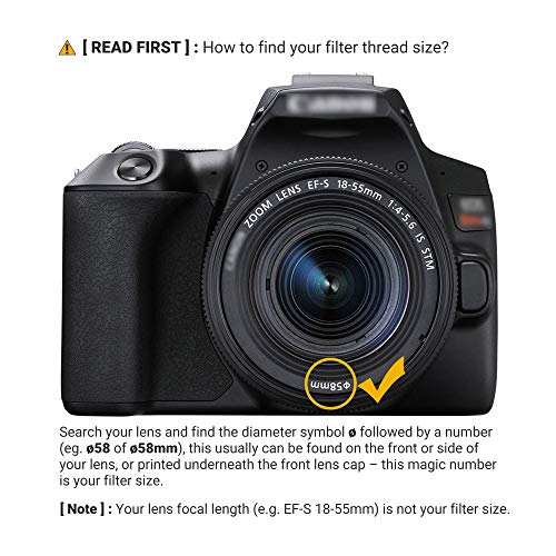 JJC 58mm ND Filter ND2-2000 VND Variable Neutral Density Adjustable Fader