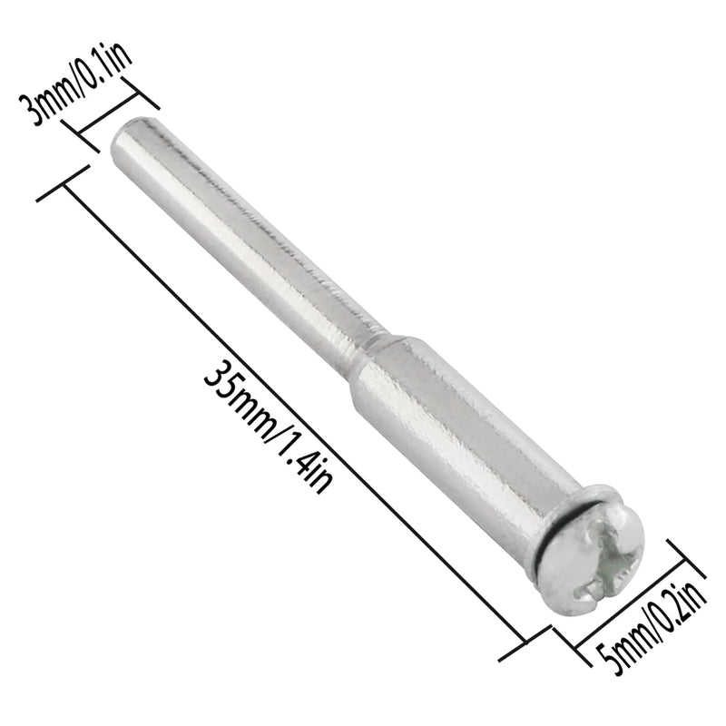 [Australia - AusPower] - 1/8inch Shank Arbor ZZLZX 4PCS Stainless-Steel Mandrel for 1/8" Arbor Hole Rotary Tool Bit, 1/8inch Cut-Off Wheel Die Grinder Cut-Off Wheel Mandrel 