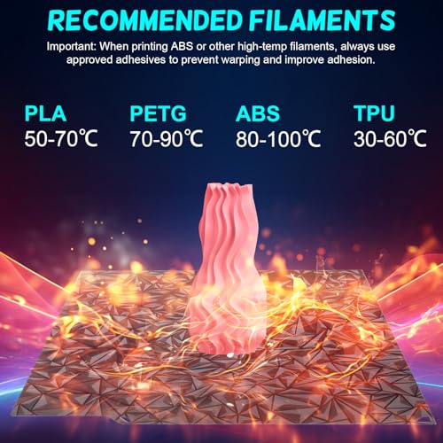 PEO PET Centauri Carbon Printing Plate 260 x 271 mm, Smooth PEO PET Spring Steel Sheet Print Bed Flexible Build Plate for Elegoo Centauri Carbon 3D Printer Platforms