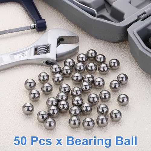 sourcing map 50Pcs 12.7mm Bearing Balls, Solid G1000 Precision Balls 50