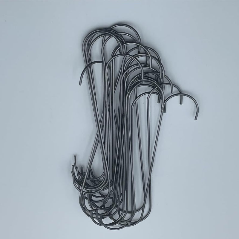 [Australia - AusPower] - 26PCS Metal Durable 6 Inches Long S Shaped Hooks Hanger 0.1'' Wire Plant Paint Powder Coating DIY Hanging Hooks 