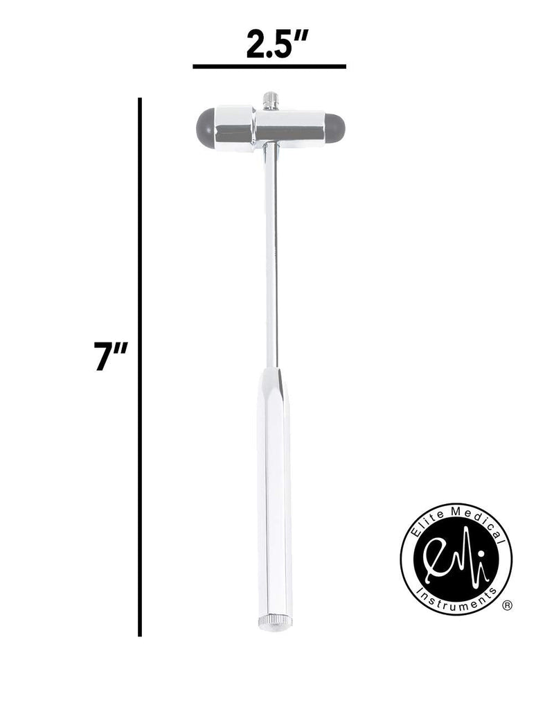 [Australia - AusPower] - EMI Buck Neurogical Reflex Testing Hammer with Needle and Brush (Black) Black 
