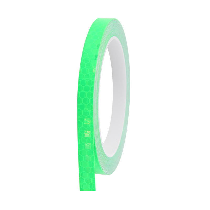 Green Reflective Tape 0.4 Inch x 33 FT Fluorescent Tape Waterproof for Outdoor DOT Auto Stickers for Bikes,Bicycles,Helmets,Trailers Green