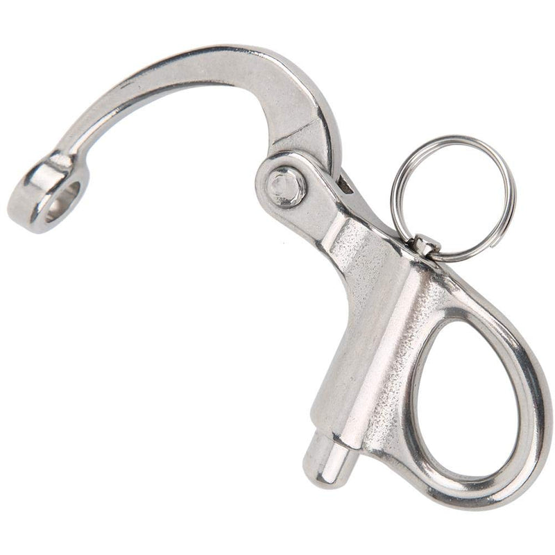 [Australia - AusPower] - 316 Stainless Steel Snap Hook, Fixed Quick Release Mountaineering Rock Climbing Snap Hook for Outdoor Camping Mountaineering(70mm) 