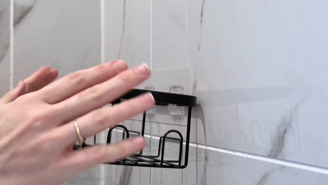 YASONIC Shower Caddy Adhesive, Rustproof Shower Organizer, Wall Shower Rack Silver 5-Piece Set (2 Caddies, 2 Soap Holders, 1 Toothbrush Holder)