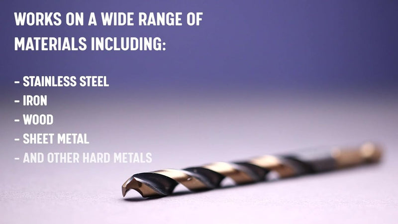 1/4" Quick Change Hex Shank High Speed Steel Drill Bit, KFDHEX Series (Pack of 12) 1/4 in