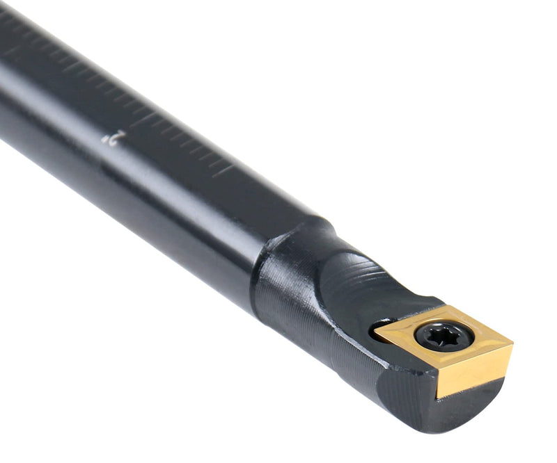 [Australia - AusPower] - Accusize Industrial Tools 1/2'' x 7'' Overall Length, Rh Sclcr Indexable Boring Bar with Ccmt32.5 Carbide Inserts, P252-S403 1/2" with CCMT32.5 insert 