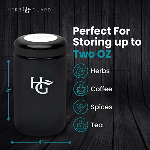 Herb Guard - 2 Oz Airtight Ultraviolet Jar (1 Liter) Keeps Herbs Fresh for Months 1Pack-1L
