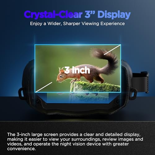Night Vision Goggles for Adults 4k: Tactical Binoculars with Camera - Infrared Goggles for Hunter - Digital Electronics Gift - Hunting Gifts for Men/Dad/Husband - Cool Tech Gadgets for Camping/Boating