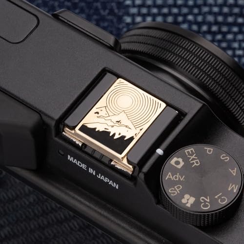 Camera Metal Hot Shoe Cover for Fujifilm XPro3 XT5 XT4 XT3 XT2 XT50 XT30 XT30II XT20 XT200 X100VI XE5 for Nikon ZF Z5 Z6 Z6II (Copper Alloy-Hot Shoe Cover) Copper Alloy-Hot Shoe Cover