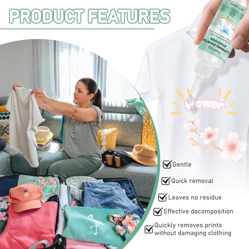120 ml flock remover, pressure corner flex remover, flock remover cleaner | Quickly and easily removes marks from clothes, flock remover cleaner, adhesive remover