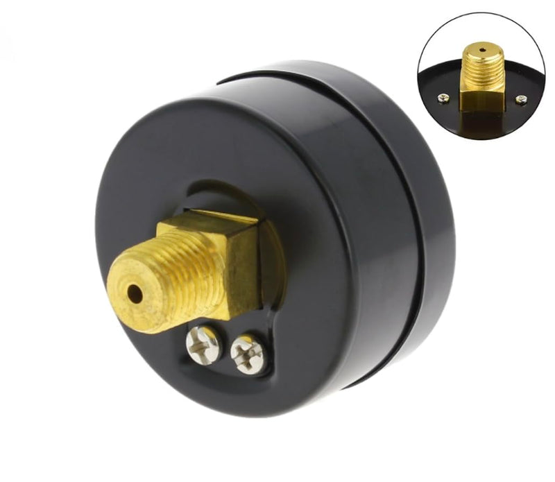 [Australia - AusPower] - Sand Filter Pressure Gauge 0-3 Bar / 45 PSI 1/4 Inch NPT Connector Rear Brass for Pool Sand Filter Supplied with Teflon and 1/8 Inch Adapter 1/4 NPT 