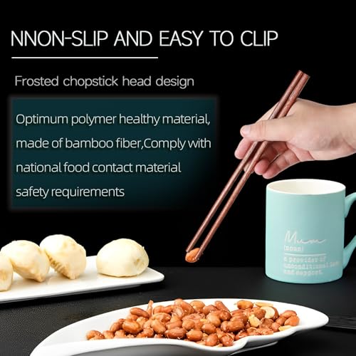 50 Pairs Bulk Wooden Chopsticks 9.5 Inches Brown, Reusable Disposable Dishwasher Safe, Chinese & Japanese Style Chop Sticks 50 Wooden Chopsticks