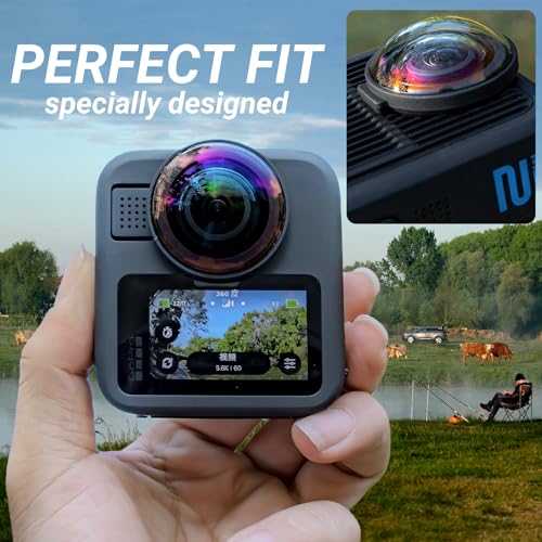 Lens Guards for Gopro MAX2, Lens Protector Cover for Go Pro MAX 2 Premium Combo Accessorie (Optical glass)