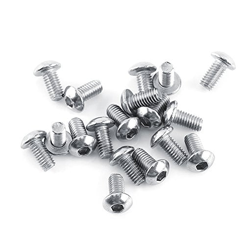 M3 stainless steel hex socket button head screws, bolts, and hex nuts assortment by Generic