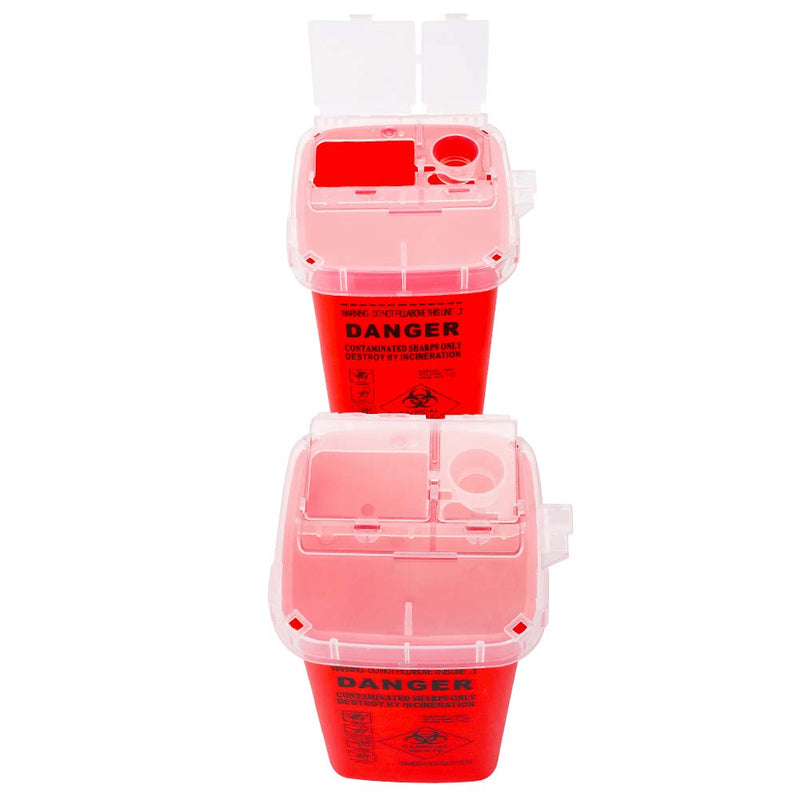[Australia - AusPower] - Sharps Disposal Container,5 Pack Needle Disposal Container 1 Quart Size 