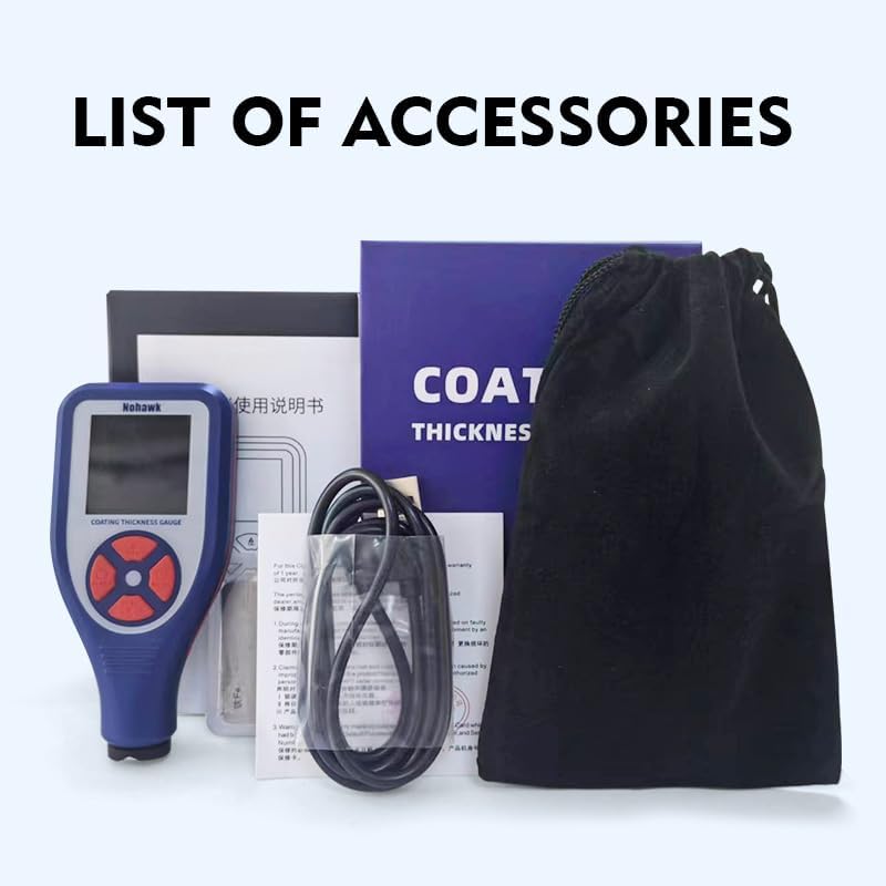 [Australia - AusPower] - Coating Thickness Gauge Digital Paint Meter Best for Car Depth Thickness Measurement Tester 