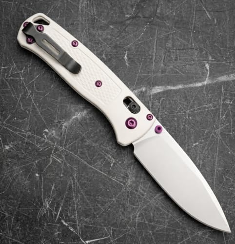 Titanium purple screws and pivot hardware set for Benchmade 535 Bugout replacement and modification񎟿