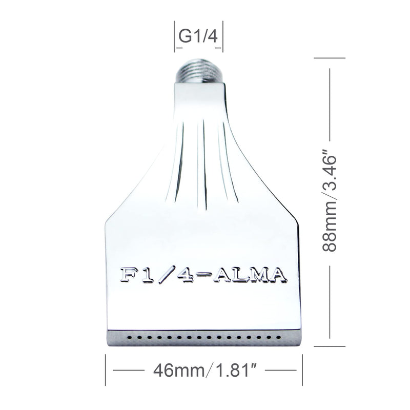 [Australia - AusPower] - Flat Nozzle G1/4 Male Thread Aluminium Alloy Air Blow Off Flat Jet Nozzle 2 Pack 