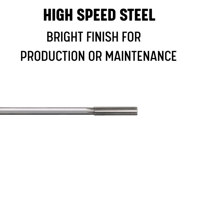 Drill America - DWRRSP5/8 5/8" High Speed Steel Straight Shank Spiral Flute Chucking Reamer, DWR Series 5/8"