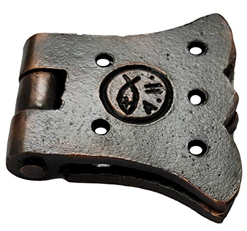 Adonai Hardware Aeneus Heavy Duty Antique Cast Iron Vintage Cabinet Butterfly Hinges (2 Pack, Oil Rubbed Bronze) for Barn Doors, Cupboards, Wooden Jewelry Box, Furniture, Treasure Chest and Trunks 3.5 Inch x 2 Pack
