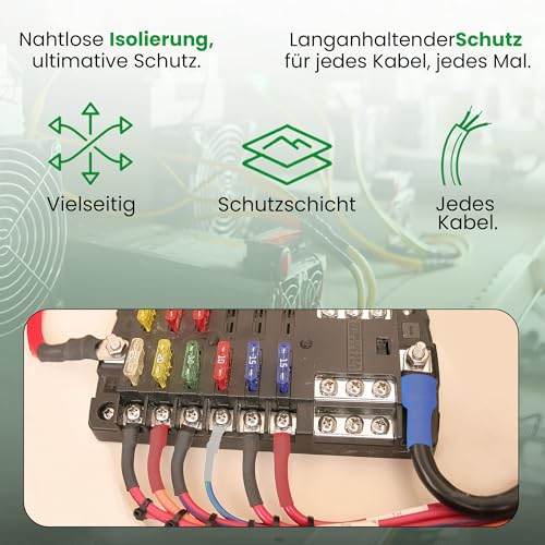Offgridtec Heat Shrink Tubing Set 3:1, 275 Pre-Cut Pieces, 45 mm Length | Double-walled with adhesive coating, for cable insulation and solder joints, various diameters (transparent) transparent 45mm length