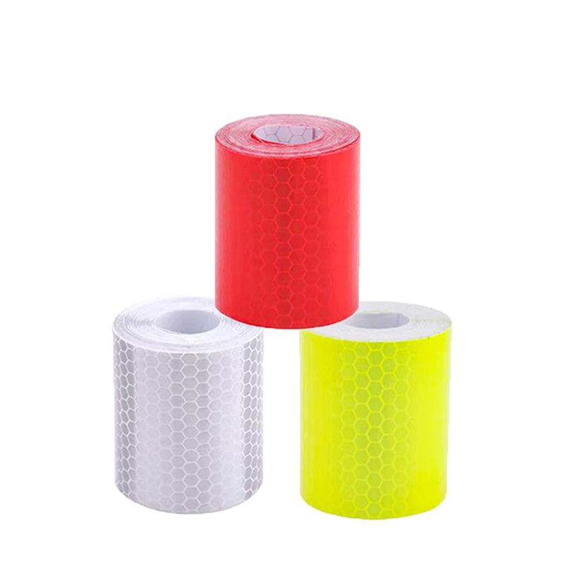 3 Rolls 2 Inch Reflective Tape High-Visibility Waterproof Safety Tape with Easy Peel-Off Backing | 2Inch x 10ft Fluorescent Yellow, Red, Green for Vehicles, Trailers, Clothing, Helmets