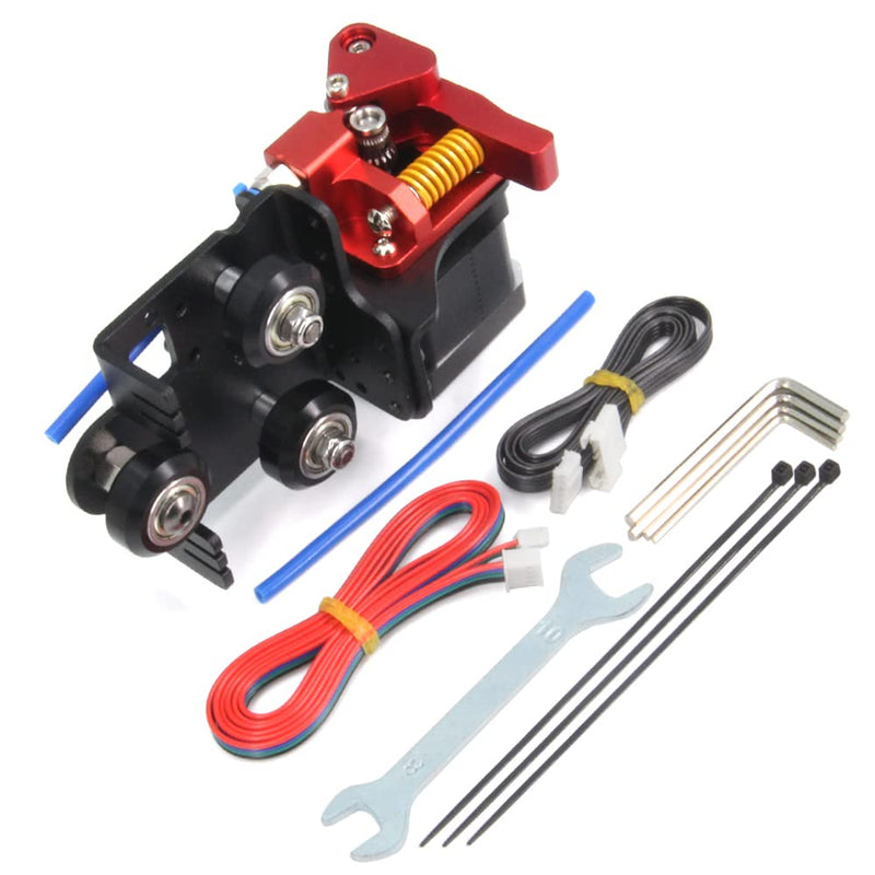 Upgrade Direct Dual Gear Extruder Support Plate Kit with Stepper Motor Easy Print Flexible Filament for Creality Ender 3/CR-10 3D Printer (Direct Plate+Dual Gear Extruder+Stepper Motor) Direct Plate+Dual Gear Extruder+Stepper Motor