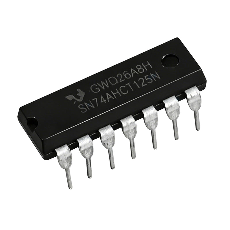 SN74AHCT125N Quadruple Bus Buffer Gate IC DIP-14, Suitable for Electronics Projects and Microcontroller Interfaces, Pack of 10