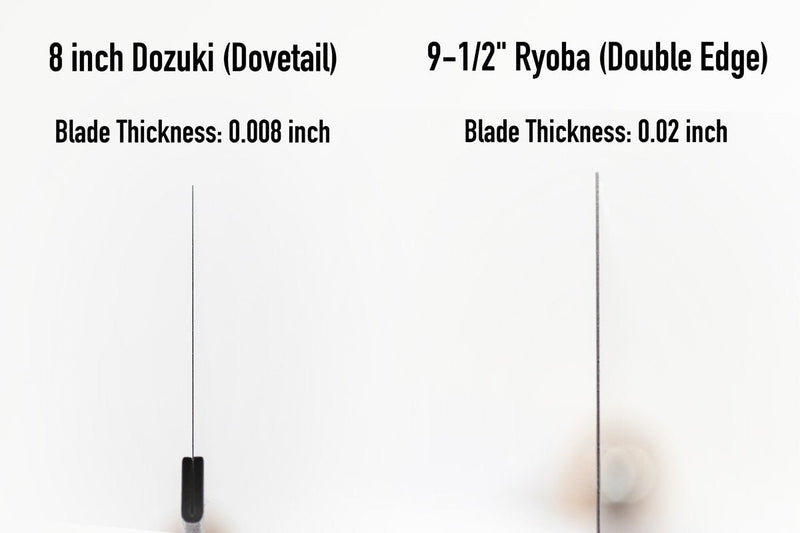 SUIZAN Dozuki Dovetail Saw 8" Crosscut 0.008" Ultra Thin Blade - Professional Japanese Pullsaw Handsaw Woodworking Tools 8 Inch (210mm) Hand Saw