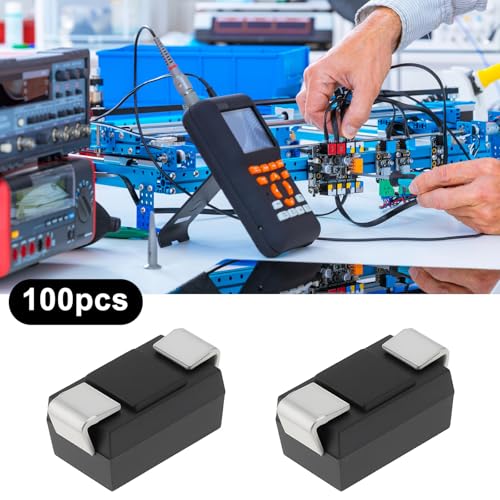 100pcs SMD SMAJ5.0A TVS Diodes Unidirectional K 400 Watt 5 Volt for Automotive Electronics Instrumentation