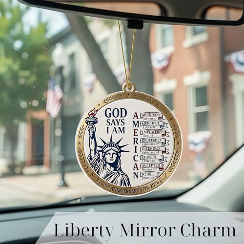 250th Anniversary God Says I Am Statue of Liberty Ornament Ornament Liberty God Says