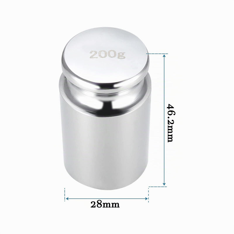 Quartzman 200 g calibration weight x 1 piece, [M1 precision] | Chrome-plated steel gram weight for digital jewelry scales and balance test
