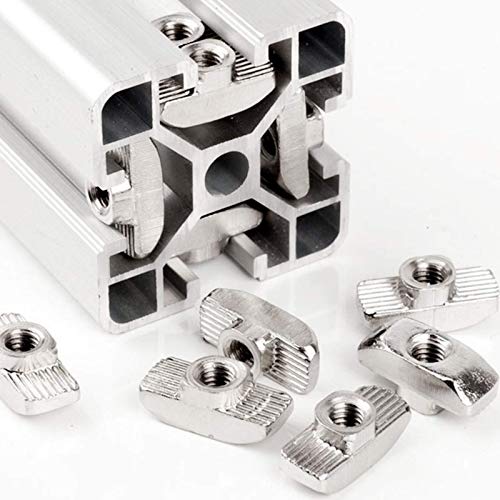 BVO 3030 Series M3 nickel-plated carbon steel T-nuts for aluminum profiles, 100-piece set