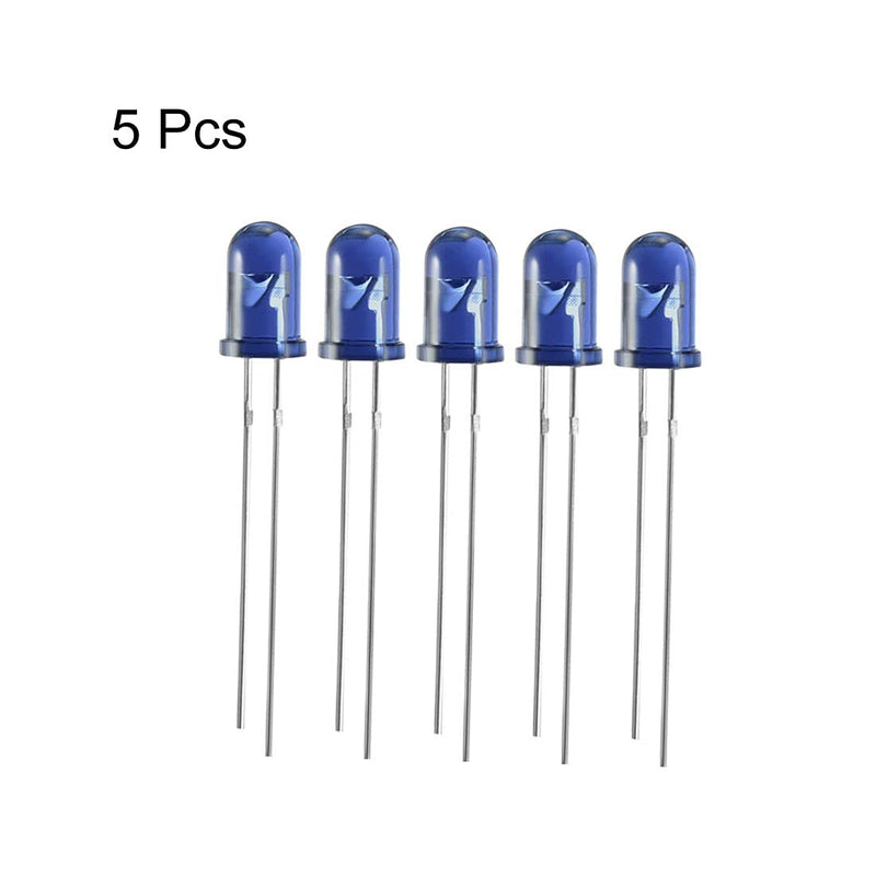 [Australia - AusPower] - uxcell 5pcs 5mm 940nm Infrared Emitter Diode DC 1.35V LED IR Emitter Light Emitting Diodes Blue Round Head 