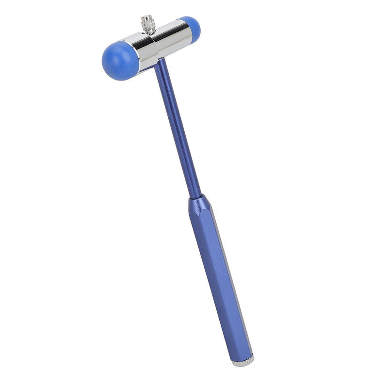 Fyearfly Neurological Reflex Hammer, Tromner Reflex Hammer Made of Aluminum Alloy, Neurological Reflex Diagnostic Hammer with Humanized Handle for Reflex Tests (Blue)