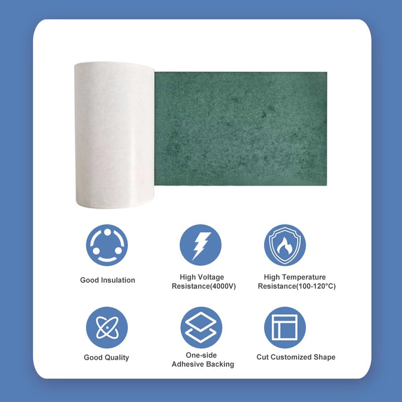 16.4ft/Roll 80mm(3.15in) Width Self Adhesive Battery Pack Insulator Paper (Thickness:0.2mm) for 18650 21700 Battery Packs,DIY Projects 5MX80mm