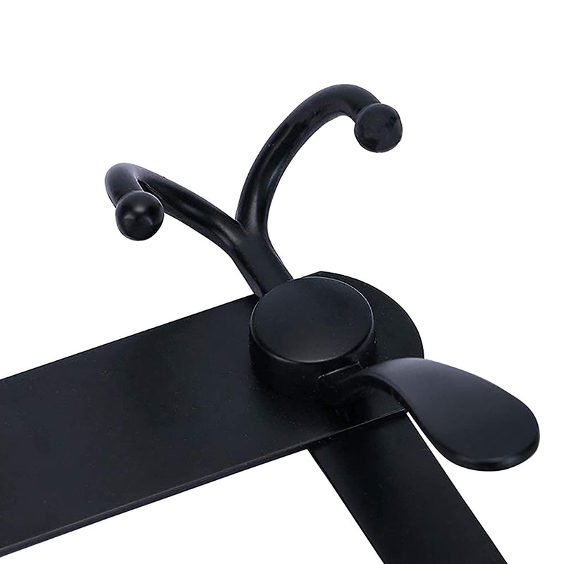[Australia - AusPower] - Encozy Over The Door Hooks,Coat Rack for Hanging Clothes Hat Towel (Heavy Duty Black 1pcs) … 
