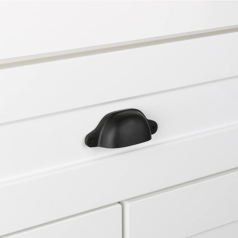 [Australia - AusPower] - Castle 3" Cabinet Cup Pull Black Iron 