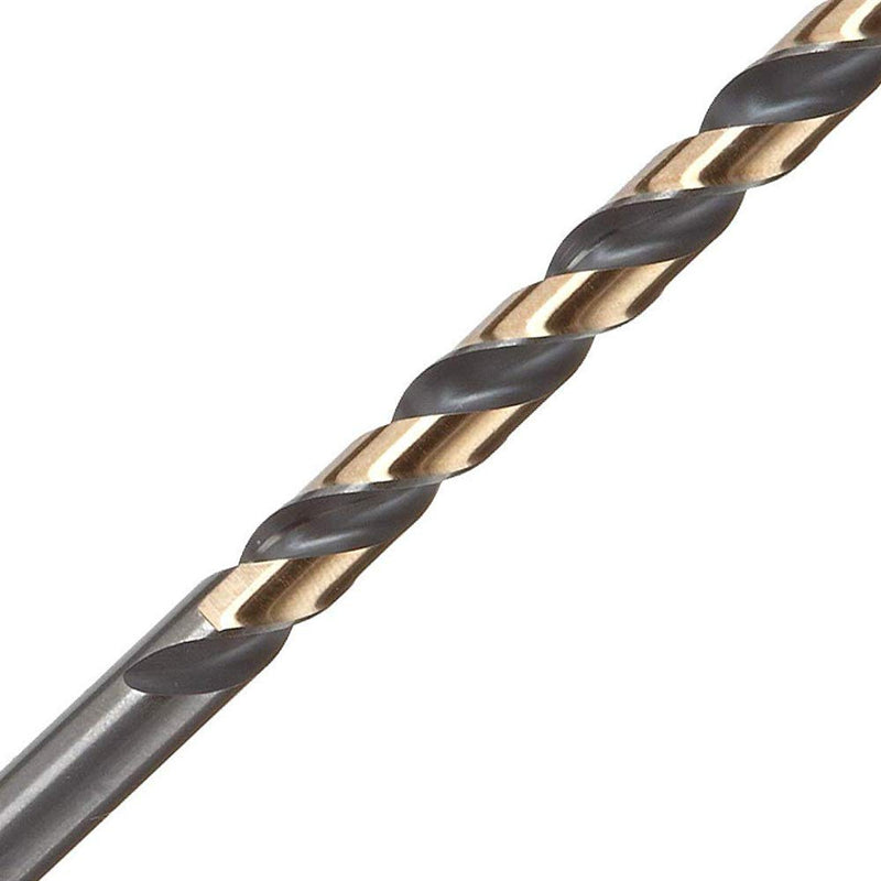 12 PCS, 5/32", Black and Gold Coated Twist Drill Bits, Pack in Plastic Bag (Pack of 2) Full Size (Pack of 2)