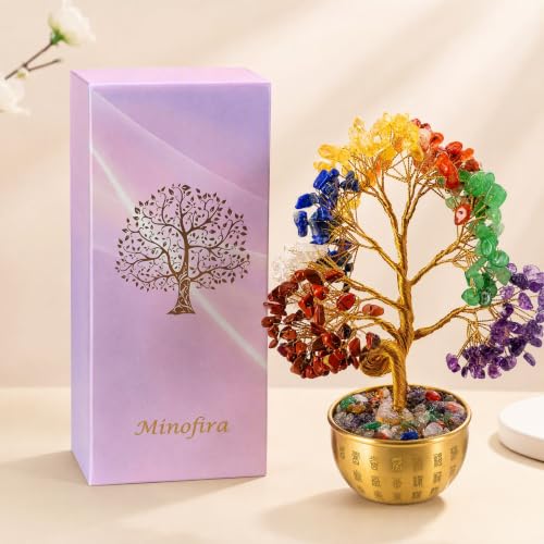 Crystal Tree 7-8 Inch for 7 Chakra Feng Shui Healing Decor