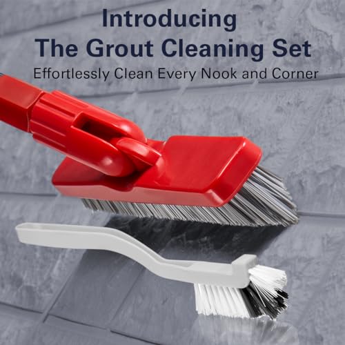 Grout Brush Grout Brush and Handheld Brush Set