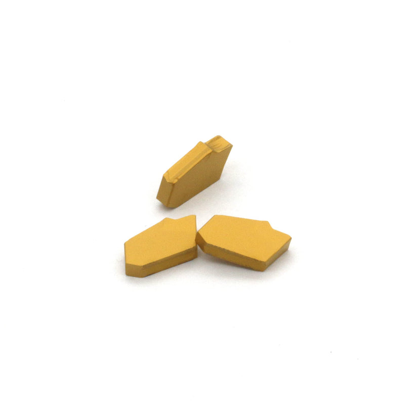[Australia - AusPower] - GTN-3 (SP300) CNC Grooving Carbide Inserts Steel Fit for SPB326/332 Lathe Grooving Cutting Tools, CVD Yellow Coating, 10pcs GTN-3 CVD Coated 