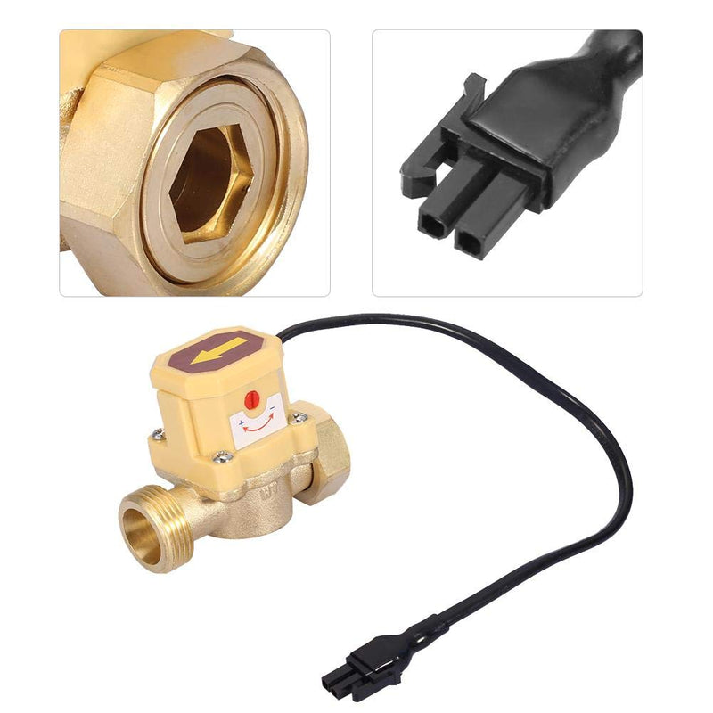 Water Flow Sensor Switch, G3/4-G3/4 Thread Water Pump Adjustable Flow Sensor Pressure Automatic Switch 220V, Water Flow Sensor Switch Sensor
