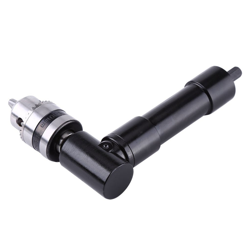 [Australia - AusPower] - Right Angle Attachment Drill Adapter 90 Degreeswith 8mm Shaft and Chuck Key Grasp Capacity 1mm to 10mm Extension Drilling Tool 